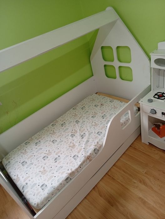 Łóżeczko domek 140x70 używane