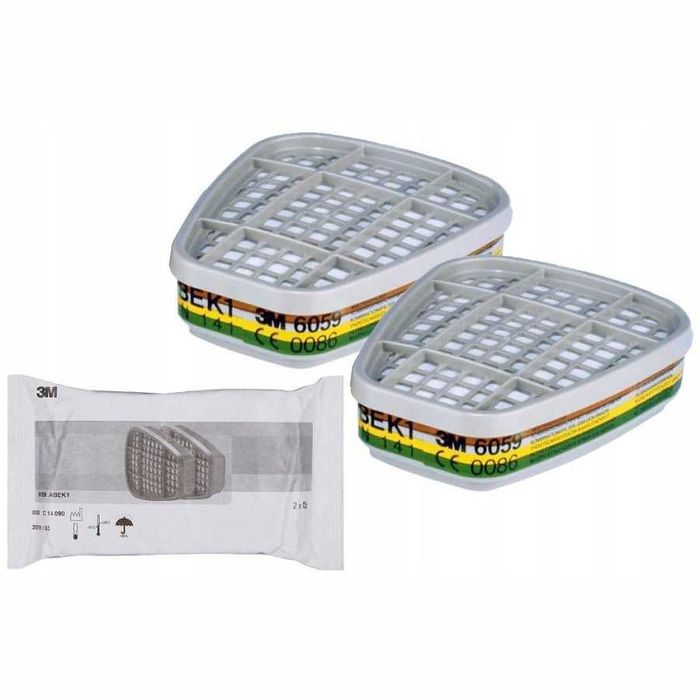 Pochłaniacz 3M 6059 ABEK1 (do masek serii 6000 i 7500) komplet (2 szt)