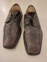 Pantofle półbuty męskie skórzane - 28,5 cm