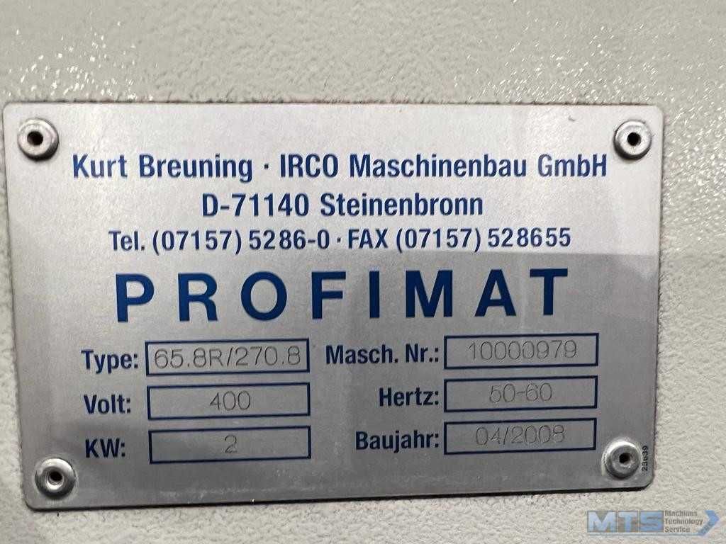 Podajnik pręta Breuning IRCO PROFIMAT 65.8/270.8, cena netto 39 900zł