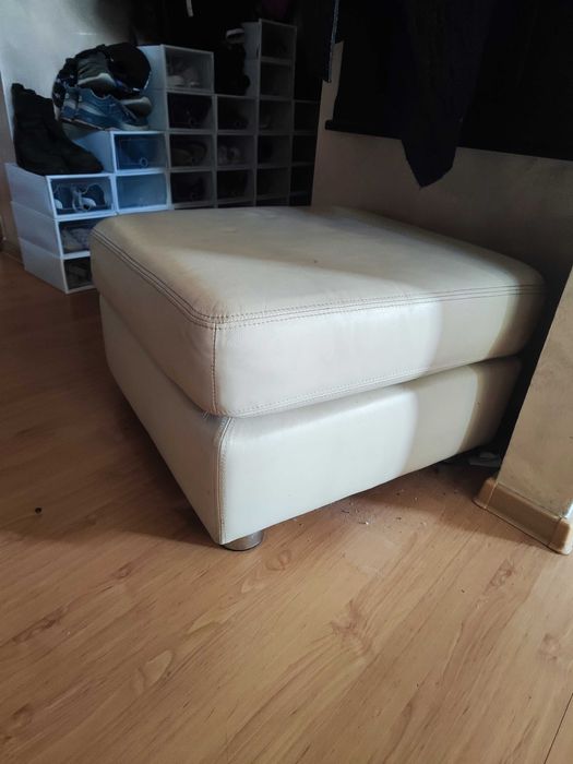 Pufa skórzana. Prawdziwa skóra naturalna