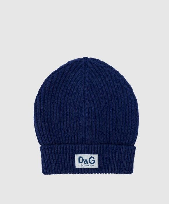 Шапка темно синя  Dolce Gabanna оригінал