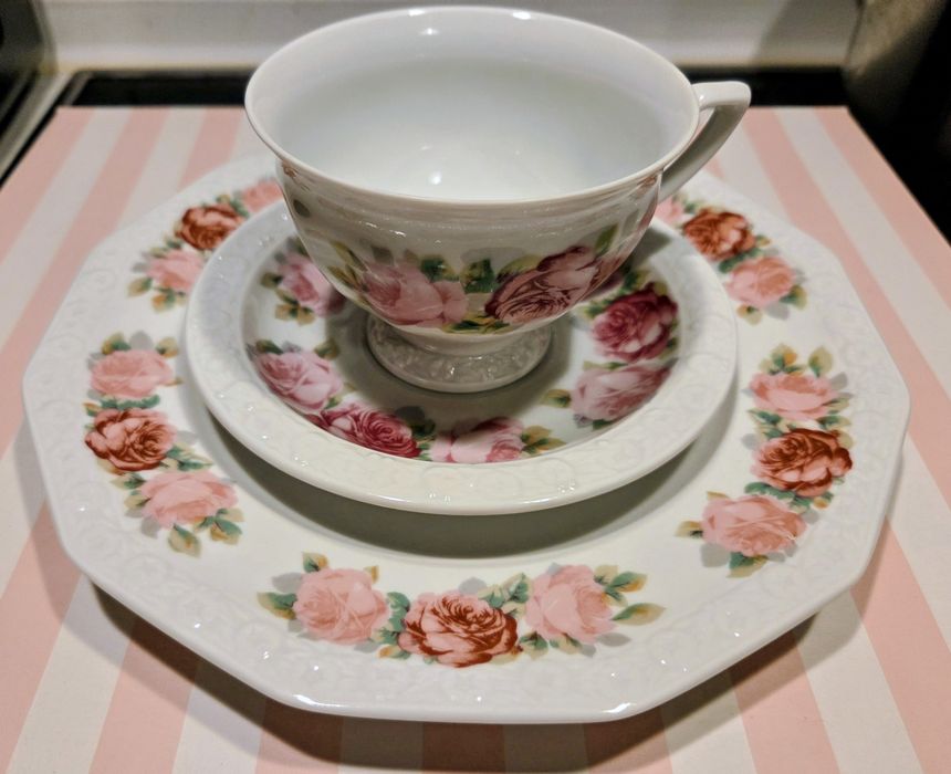 Rosenthal Maria Cäcilie (czerwone róże) trio