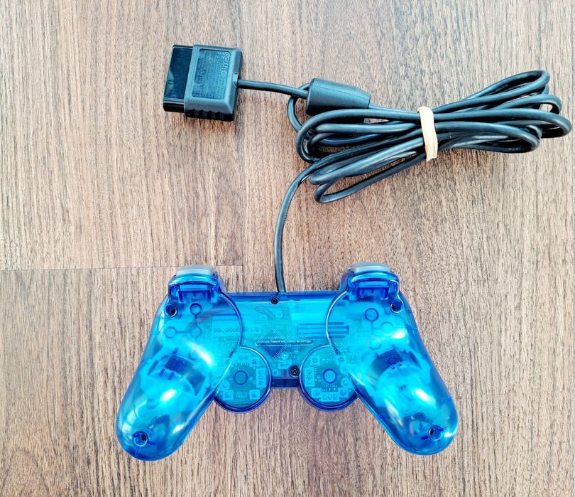 Comando original consola Sony Playstation 2 PS2 dualshock, côr Azul