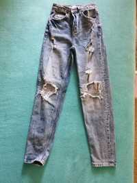 Jeansy spodnie bershka rozmiar 32, xxs