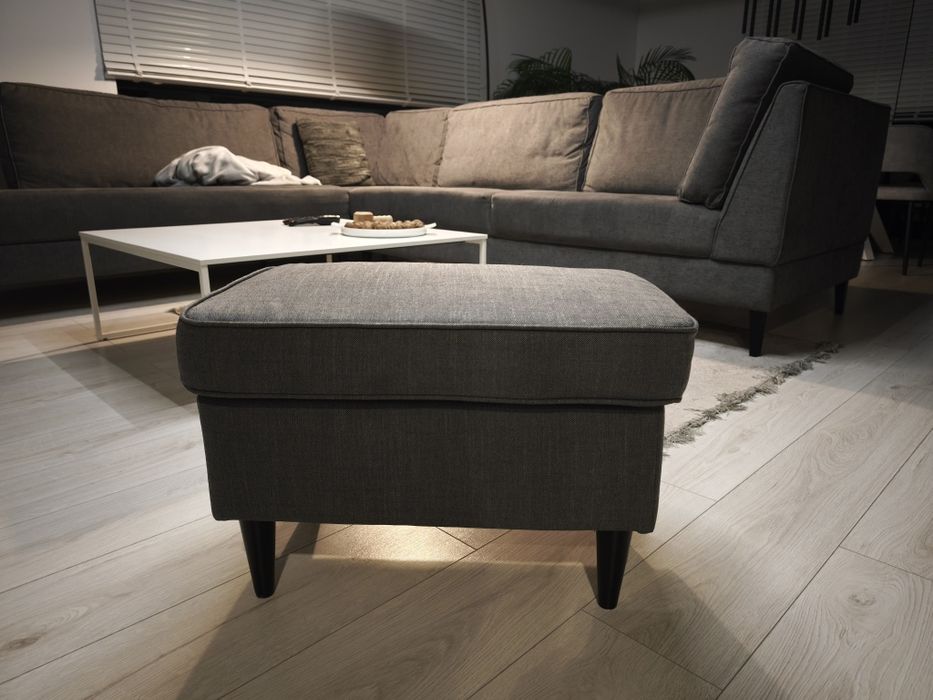 IKEA podnóżek Strandmon ciemnoszary
