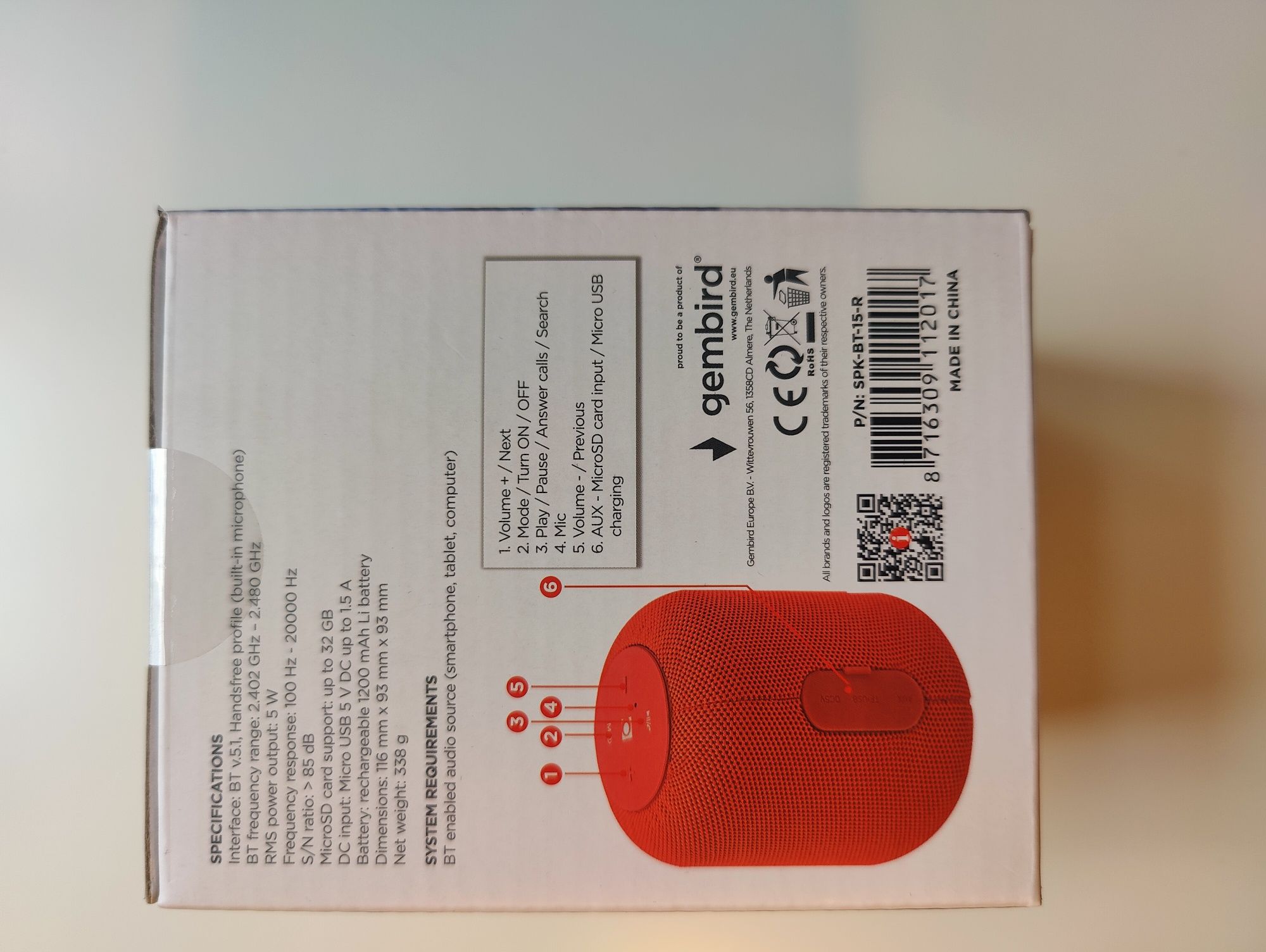 przenośny głośnik Bluetooth Gmb Audio.