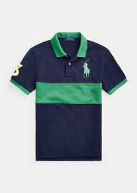 Ralph Lauren Polo Новое 100% оригинал поло S 46 синий зелёный из США