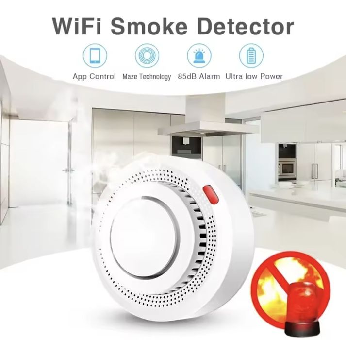 Tuya wifi detector fumo incêndio