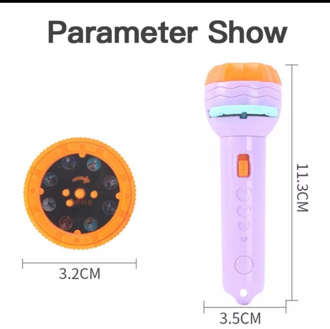 Дитячий ліхтарик проектор. Детский фонарик проектор 10 слайдеров