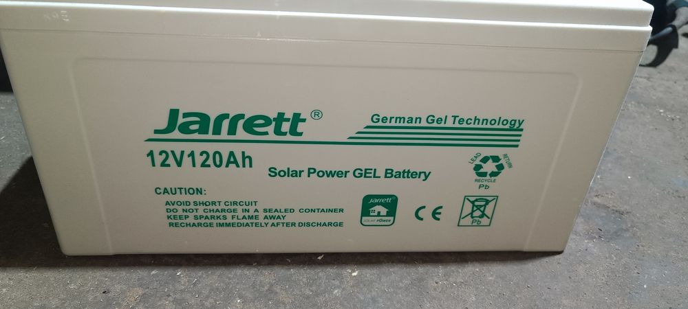Акумулятор гелевий Jarrett 12v 120a б/в