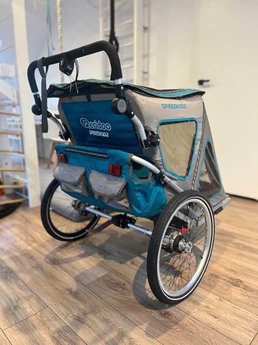Przyczepka rowerowa dwuosobowa Qeridoo Speedkidz 2019 r.