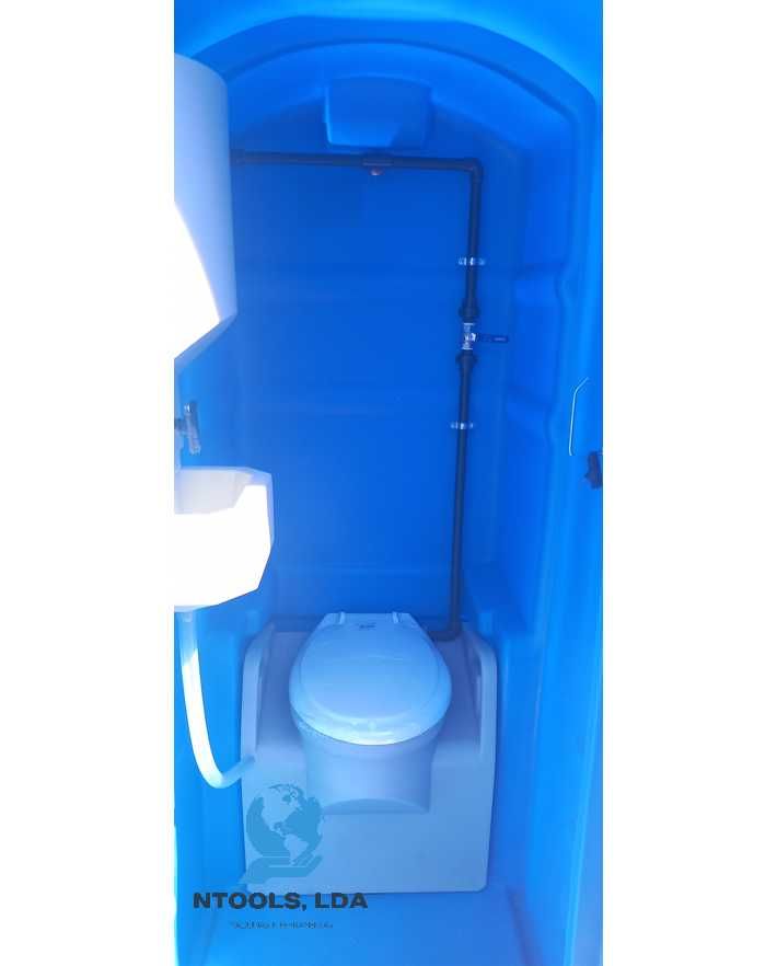 WC Portátil Casa de Banho Móvel Lava-Mãos Ligação Ao Esgoto