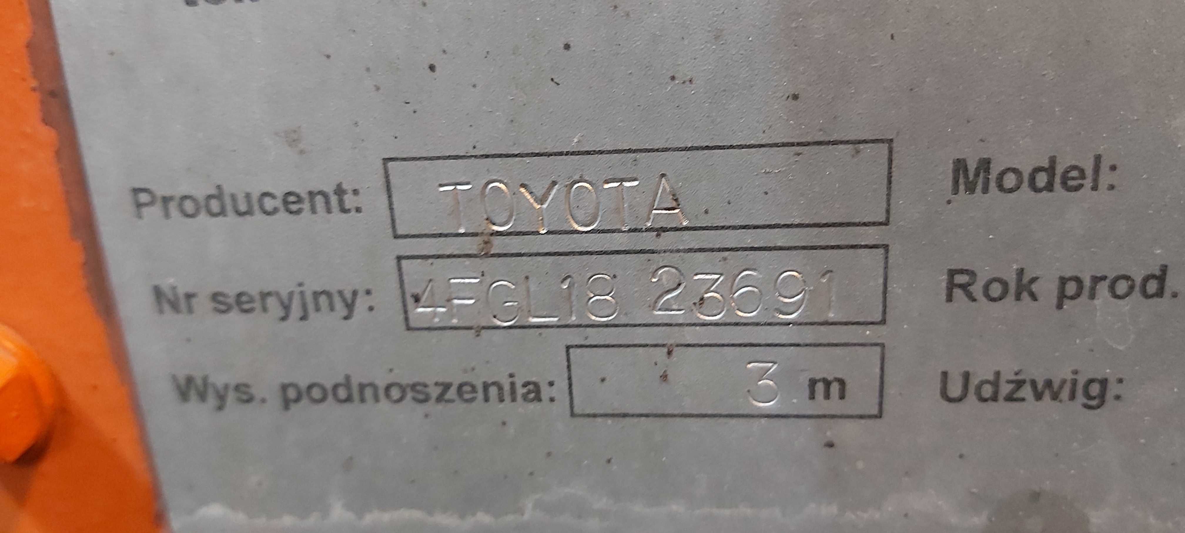 Wózek widłowy TOYOTA 4FGL15