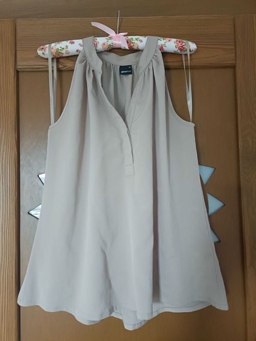 Top bluzka oliwkowa zieleń khaki rozmiar 36 GINA TRICOT