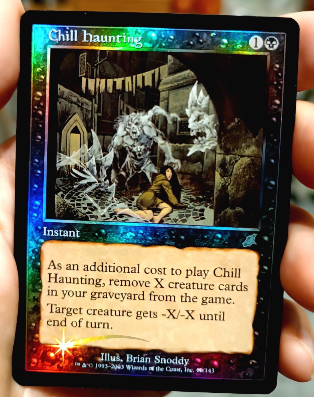 Chill Haunting Foil - Scourge - Near Mint Magic the Gathering