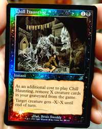 Chill Haunting Foil - Scourge - Near Mint Magic the Gathering