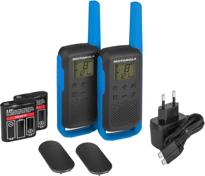Рація Motorola Talkabout T62 Twin Pack&ChgrWE Blue (B6P00811LDRMAW)