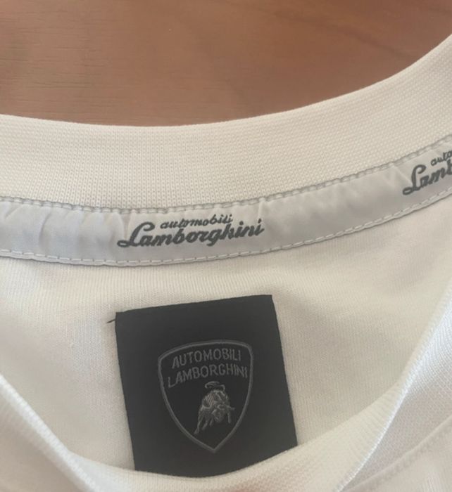 Tshirt lamborghini branca