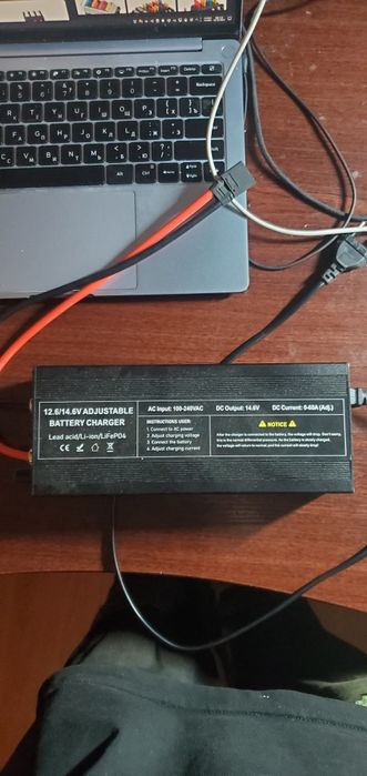 Зарядний пристрій 60 ампер Lifepo4/Li-ion/lto/ з вибором напруги та ст