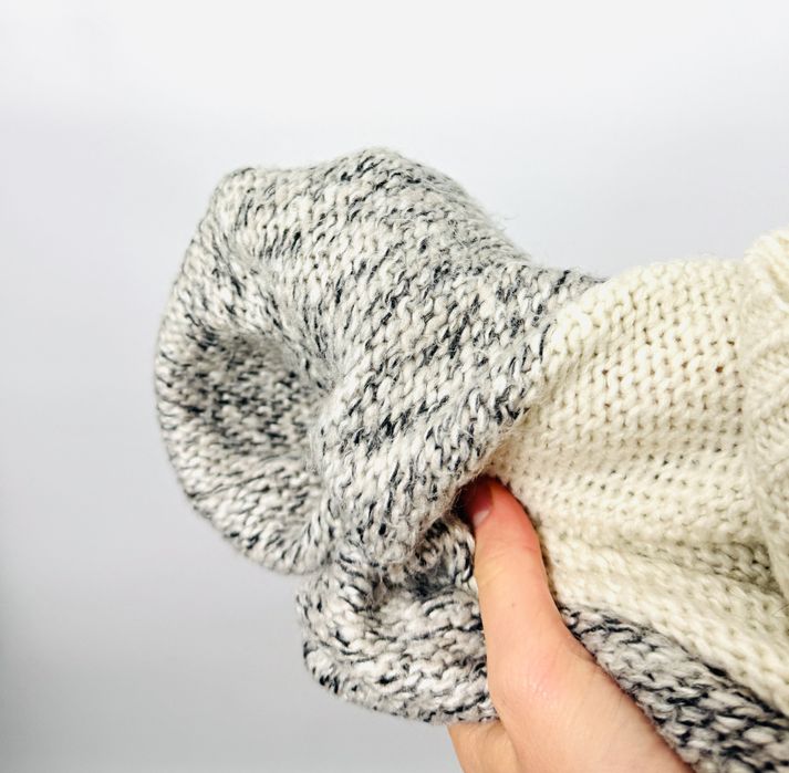 Sweter sukienkowy ombre z warkoczami XL 42 TU
