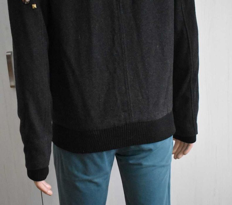 Kurtka wełniana bosmanka S wełna zimowa ciepła kurtka męska elegancka