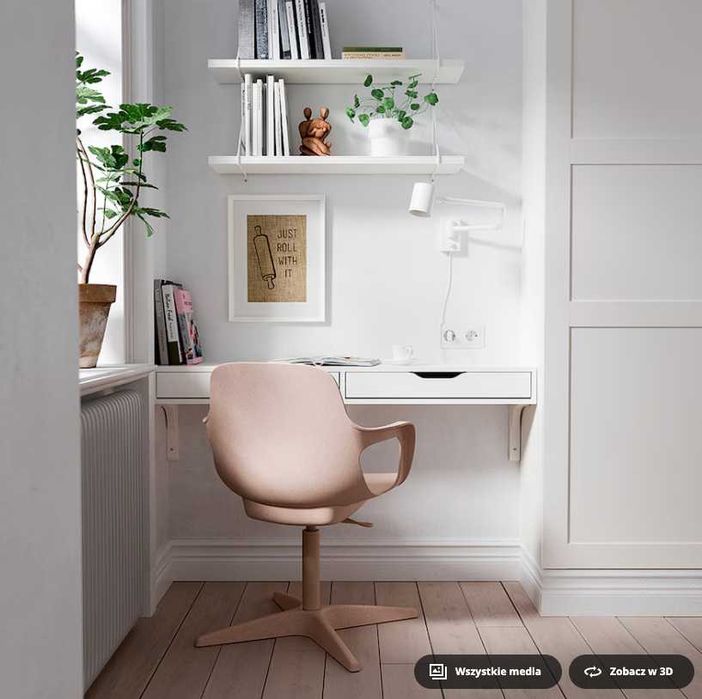 ODGER krzesło krzesła biurowe obrotowe IKEA, 4 sztuki