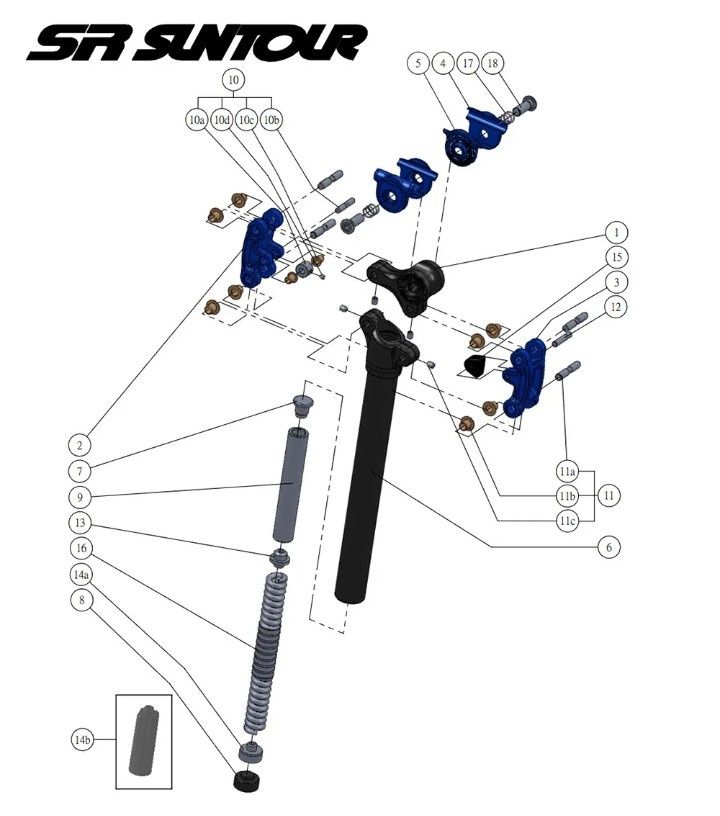 Подарок для велосипедиста Suntour NCX 27.2mm