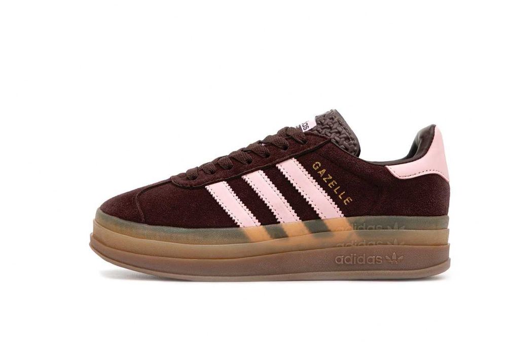 Кросівки Adidas Gazelle Bold Platform Brown/Pink Boldpremium