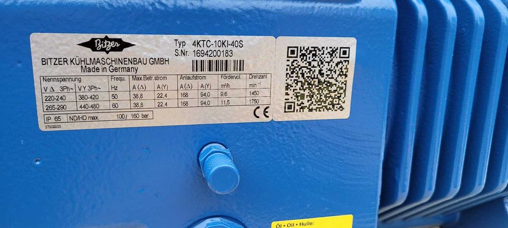 Sprężarka chłodnicza BITZER 4KTC-10KI-40S 9,6 m3/h NOWA CO2