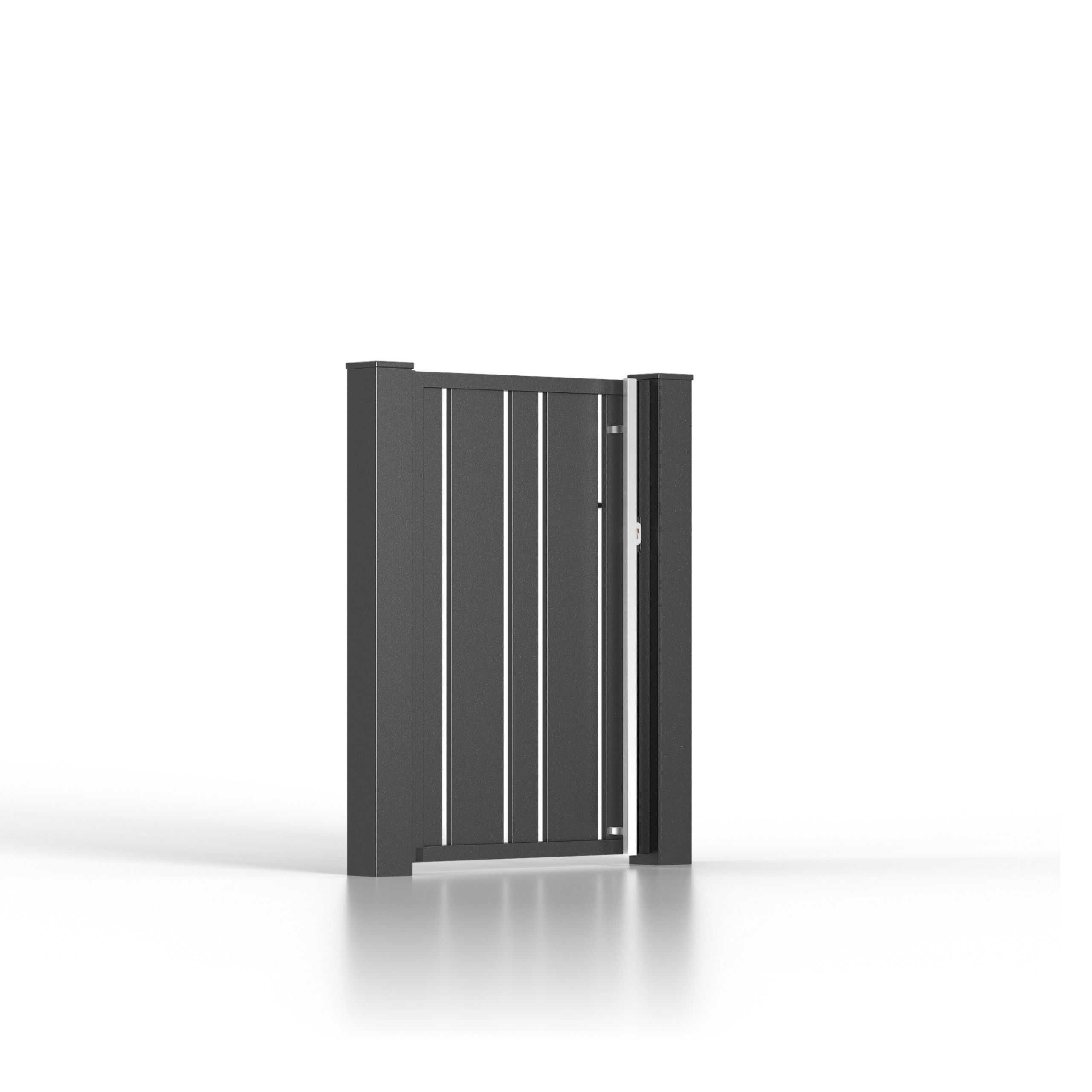 Przęsło aluminiowe segment ogrodzenie płot kolekcja VERTICA 2 x 1,2m