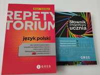 Zestaw Słownik Ortograficzny Ucznia Miękka + Repetytorium 2024 Liceum