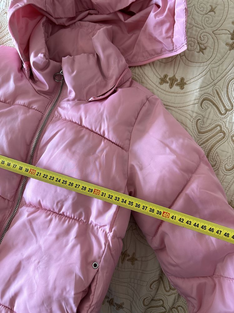 Рожева дитяча куртка осінь/зима (Б/В) Zara girls Outerwear Size 8
