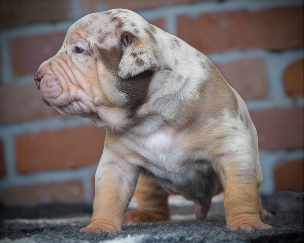 American Bully XL ABKC tri choco merle
