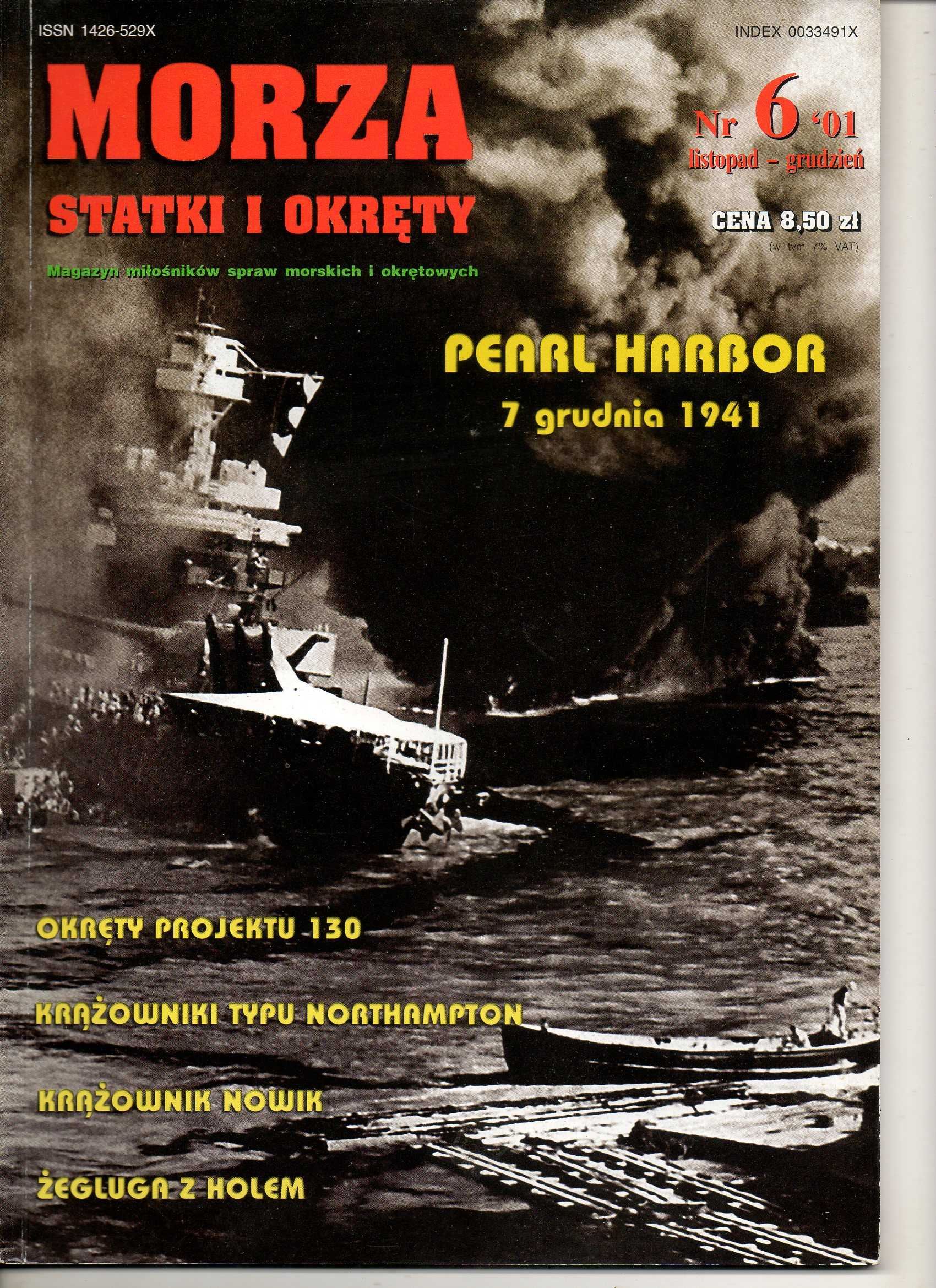 Morze Statki Okręty nr.6/2001 Pearl Harbor