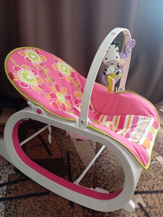 Шезлонг, дитяча гойдалка Fisher price