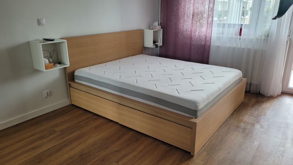 Łóżko 160x200 Ikea Malm szuflady TRANSPORT
