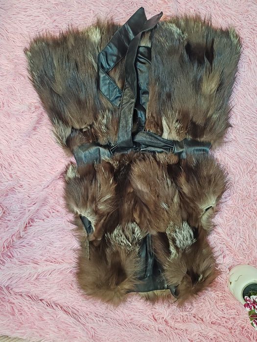 Меховая жилетка, меховая безрукавка