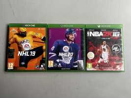 Gry Xbox one NHL 19, NHL 20, NBA 2016