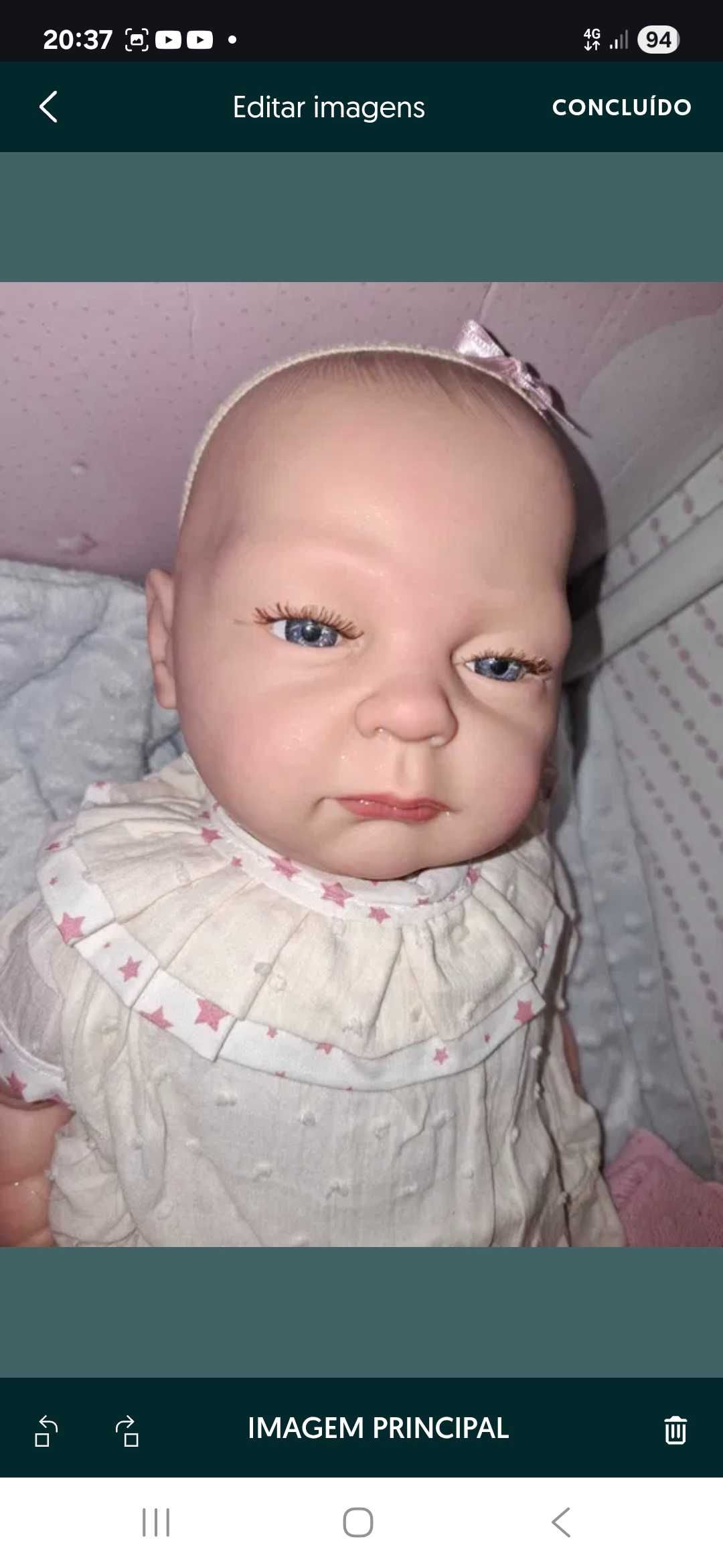 Vendo boneca rebom realista menina nova !
