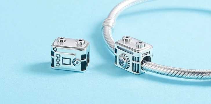 Charms Do Pandora Zawieszka Aparat Kamera Srebro Photo Silver S925