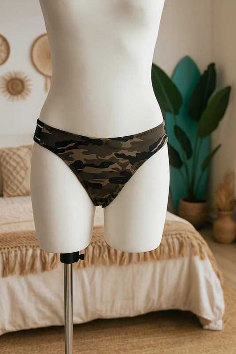 Majtki od bikini pełne strój kąpielowy moro M 38 Censored nowe