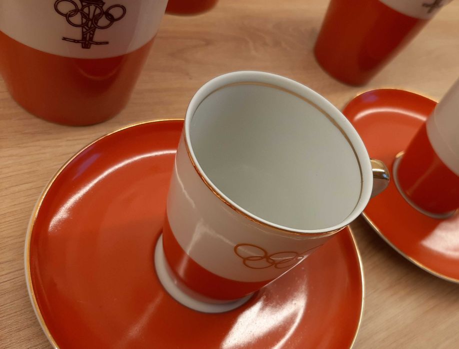 serwis kawowy Ćmielów model Goplana, proj. W. Potacki, PKOL, lata 60