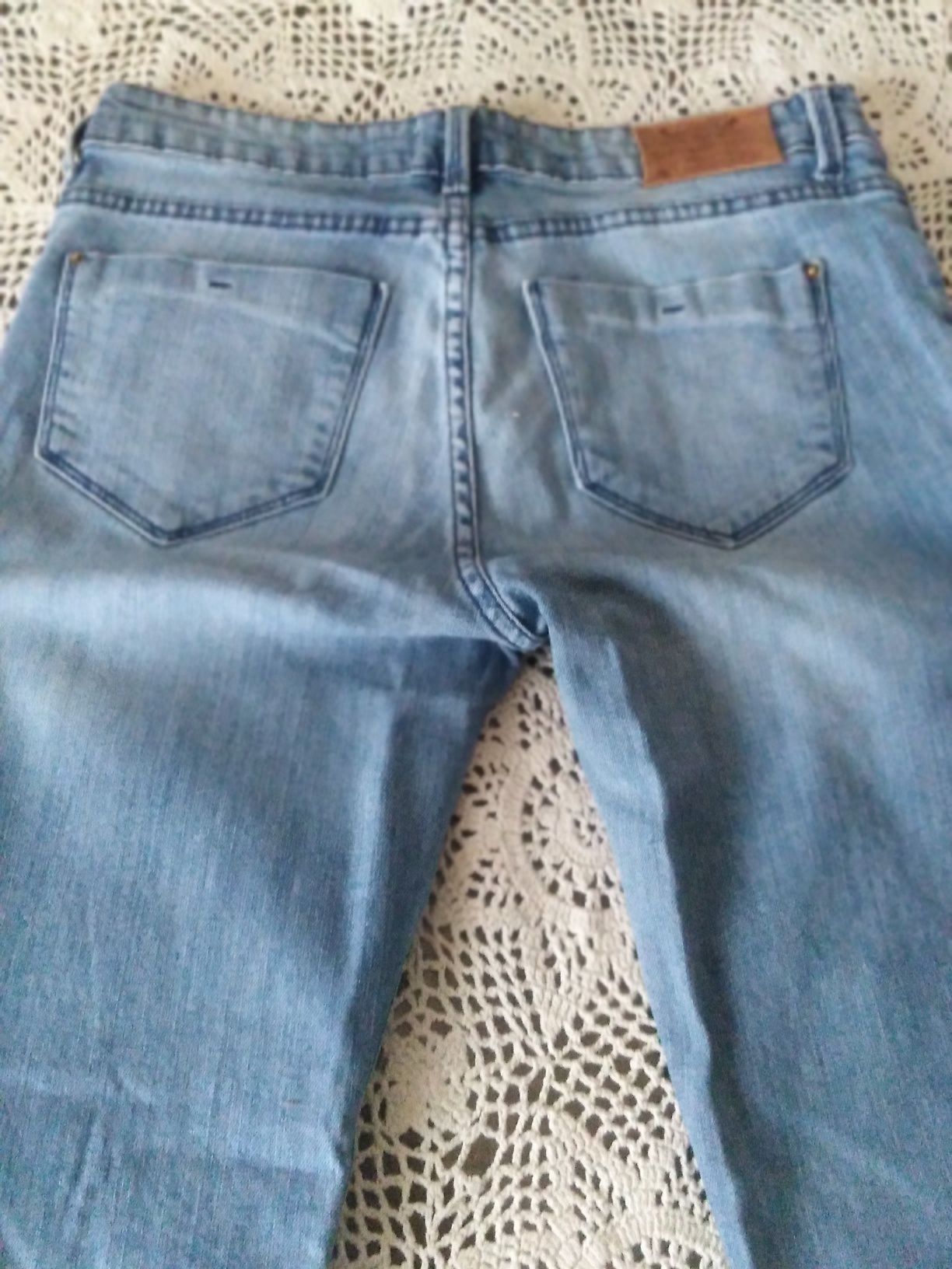 Spodnie zara damskie jasny jeans r.38