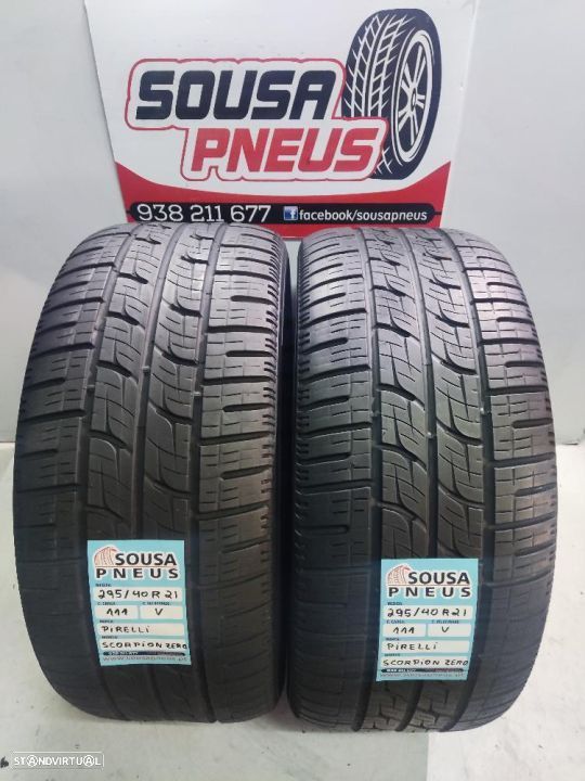 2 pneus semi novos 295-49r21 pirelli - oferta dos portes