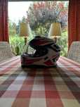 Kask szczękowy SHOEI NEOTEC 3 ANTHEM TC-10 biały czerwony niebieski