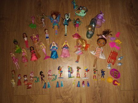 Zestaw laleczek Barbie mini oraz inne