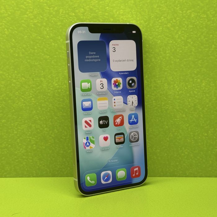 iPhone 12 64GB White • JAK NOWY • Bateria 98% • FONIK KRAKÓW