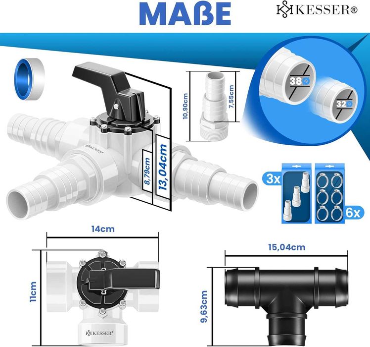 Przyłącze zaworu basen bypass adapter obejście