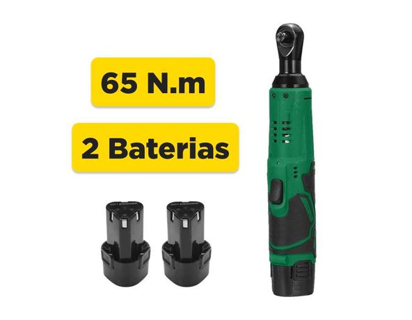 Roquete a Bateria/Chave de Catraca • 65N + 2 Baterias